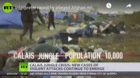 A female interpreter was raped at knifepoint in the Calais “Jungle” refugee camp while making a film about the plight of the refugees