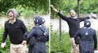 Algerian Muslim migrants celebrated while walking free after being found guilty of rape in Germany