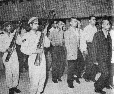 The Muslim Brotherhood rounded up in Egypt after their 1954 attempt to assassinate Egyptian President Gamel Abduel Nasser.
