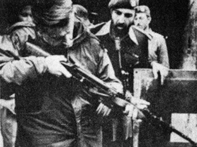 March, 1980: Zbigniew Brzezinski on a trip to Pakistan to propose a military alliance with the Zia regime.