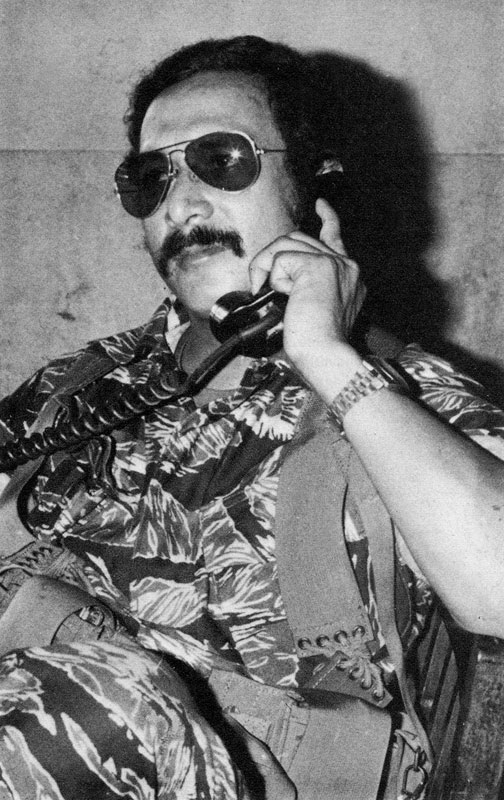 A photo of Major Pablo Emilio Salazar, the courageous “Comandante Bravo,” taken on December 31, 1978.