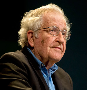 The political activist Noam Chomsky