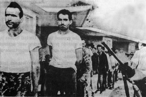 Bay of Pigs invaders were denied the critical air support they had been promised.   Above, captured invaders are marched off to prison in Havana.